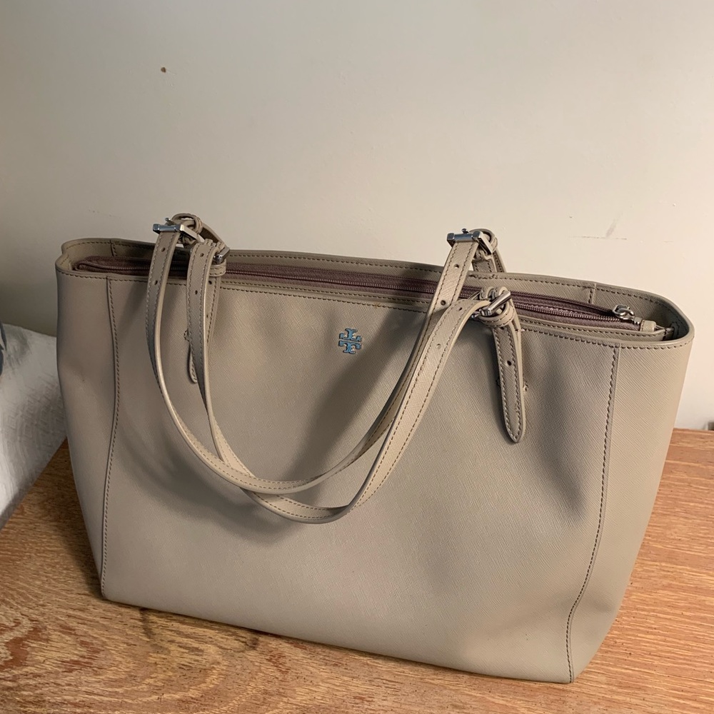 Tory Burch large grey tote